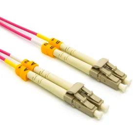 12m LC-LC 40/100G OM4 Erika Violet 50/125 MultiMode Duplex Fiber Patch Cable