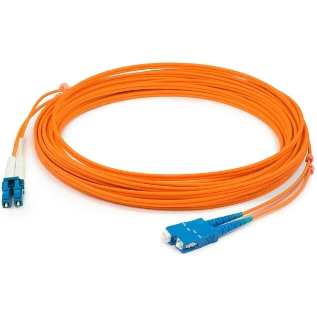 AddOn 10m LC (Male) to SC (Male) Orange OM2 Duplex Fiber OFNR (Riser-Rated) Patch Cable ADD-SC-LC-10M5OM2