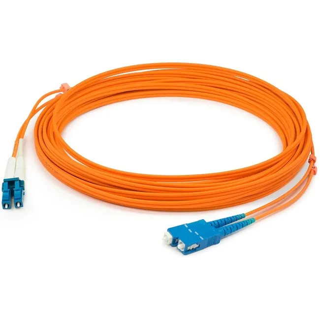 AddOn 20m LC (Male) to SC (Male) Orange OM1 Duplex Fiber OFNR (Riser-Rated) Patch Cable ADD-SC-LC-20M6MMF