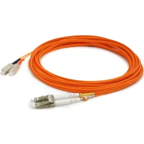 AddOn 2m SC (Male) to LC (Male) Orange OM2 Duplex OFNR (Riser-Rated) Fiber Patch Cable ADD-SC-LC-2M5OM2