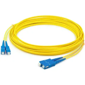 AddOn 32m SC (Male) to SC (Male) Straight Yellow OS2 Duplex LSZH Fiber Patch Cable ADD-SC-SC-32M9SMFLZ