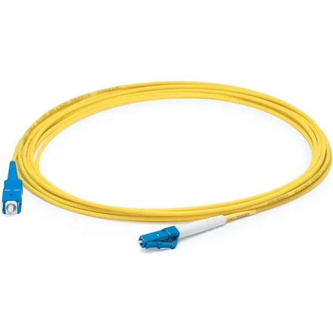 AddOn 34m LC (Male) to SC (Male) Straight Yellow OS2 Simplex LSZH Fiber Patch Cable ADD-SC-LC-34MS9SMFLZ