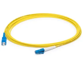 AddOn 35m LC (Male) to SC (Male) Straight Yellow OS2 Simplex LSZH Fiber Patch Cable ADD-SC-LC-35MS9SMFLZ