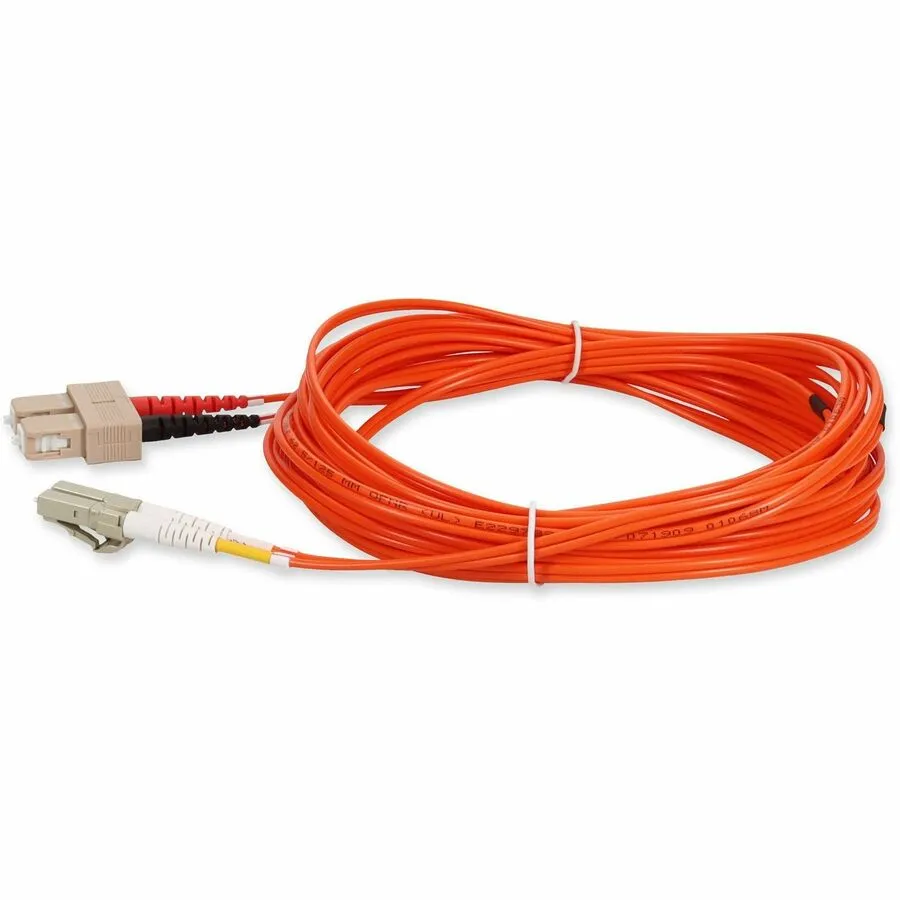 AddOn 9m LC (Male) to SC (Male) Orange OM1 Duplex Fiber OFNR (Riser-Rated) Patch Cable ADD-SC-LC-9M6MMF