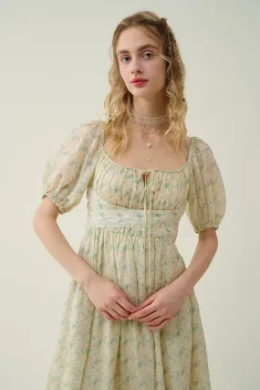 Alice 19 | Garden Floral linen dress