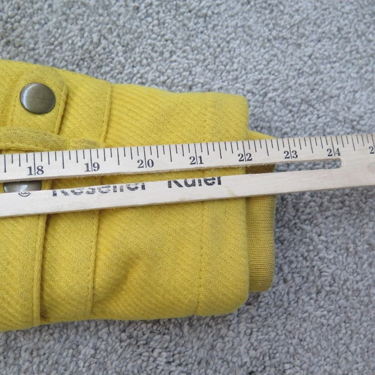 American Eagle Coat Womens Small Yellow With Horn Toggles Duffle Coat Outdoors