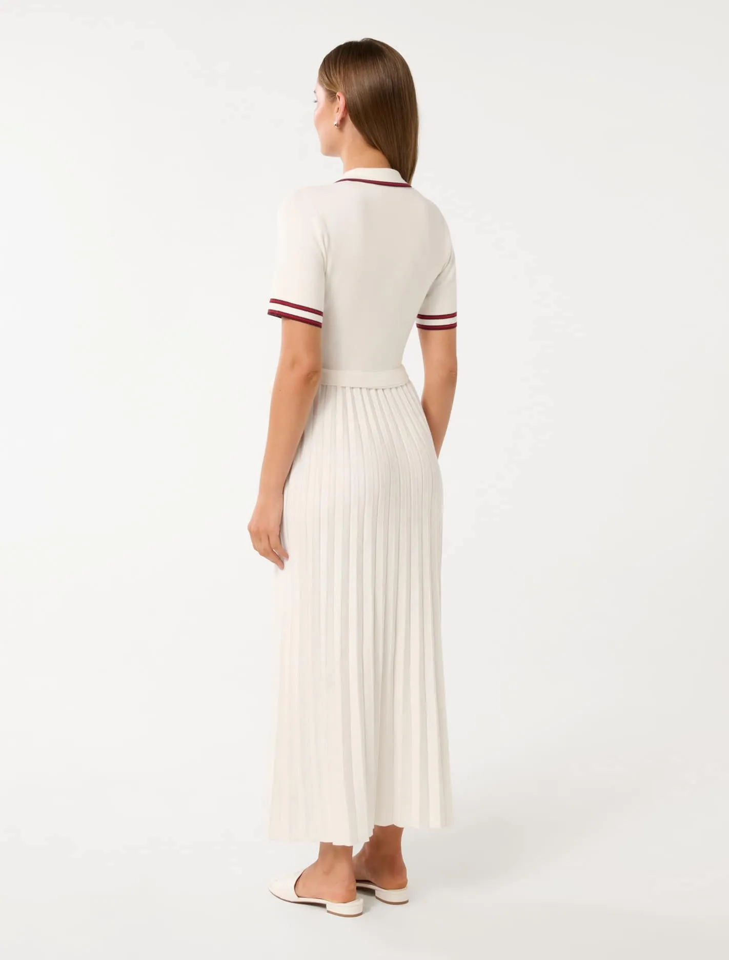 Andie Tipped Pleat Hem Dress