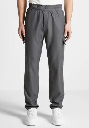 Angular Pocket Cargo Pants - Grey Marl