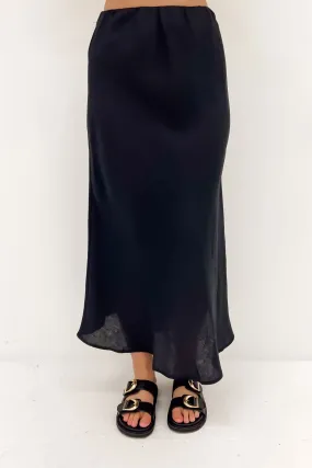 Azariah Midi Skirt Black