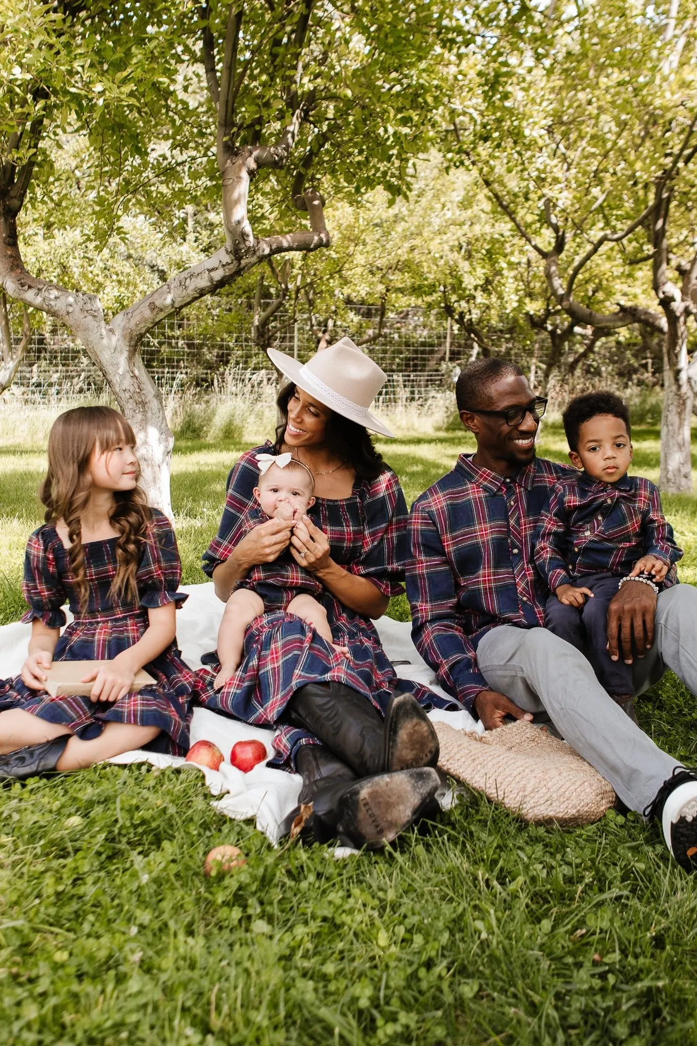 Baby Madeline Romper in Navy Plaid - FINAL SALE