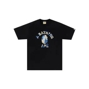 BAPE Liquid Camo College Tee 'Black / Blue' (2024)