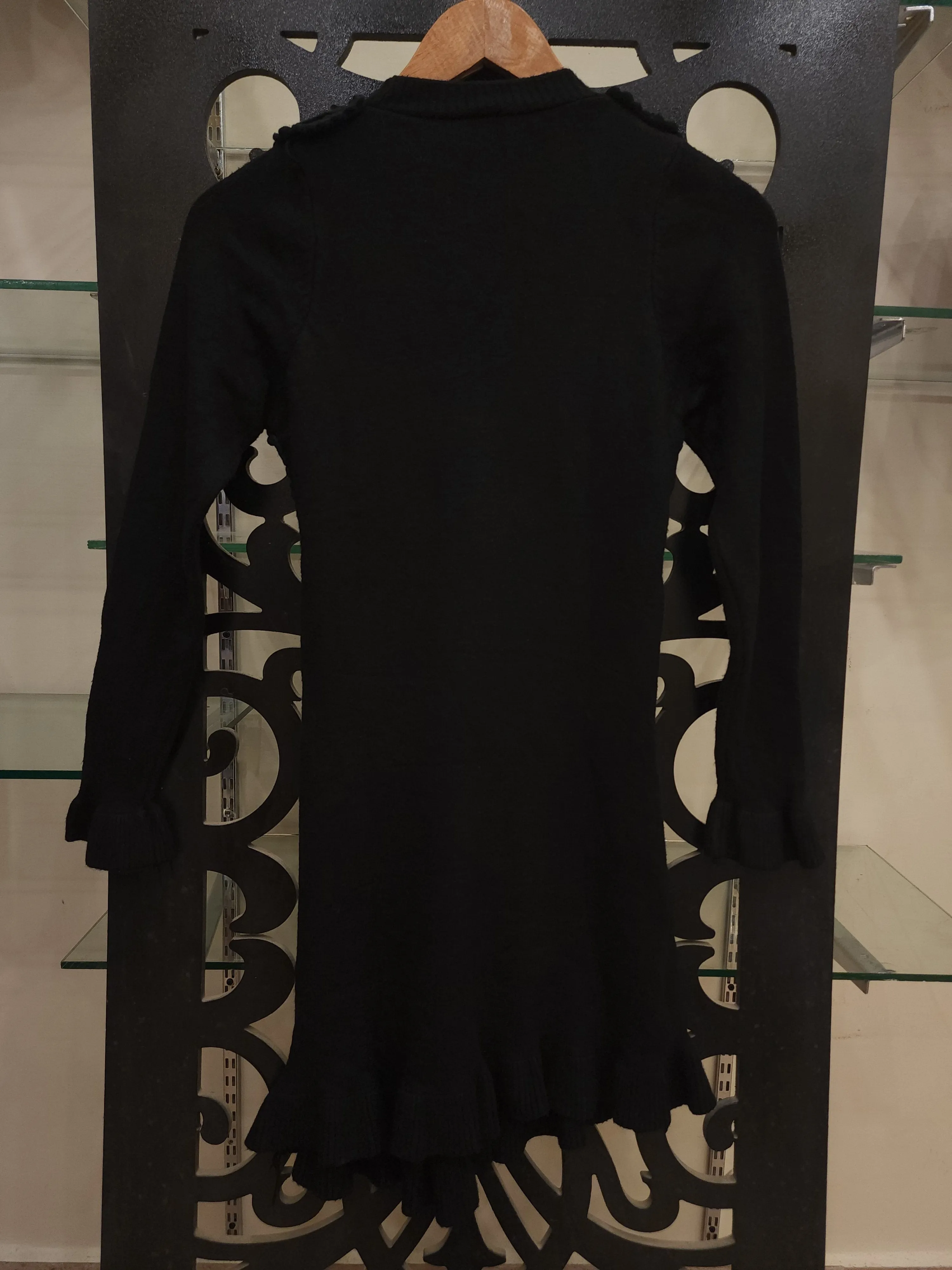 Black Slimfit Long Sweater