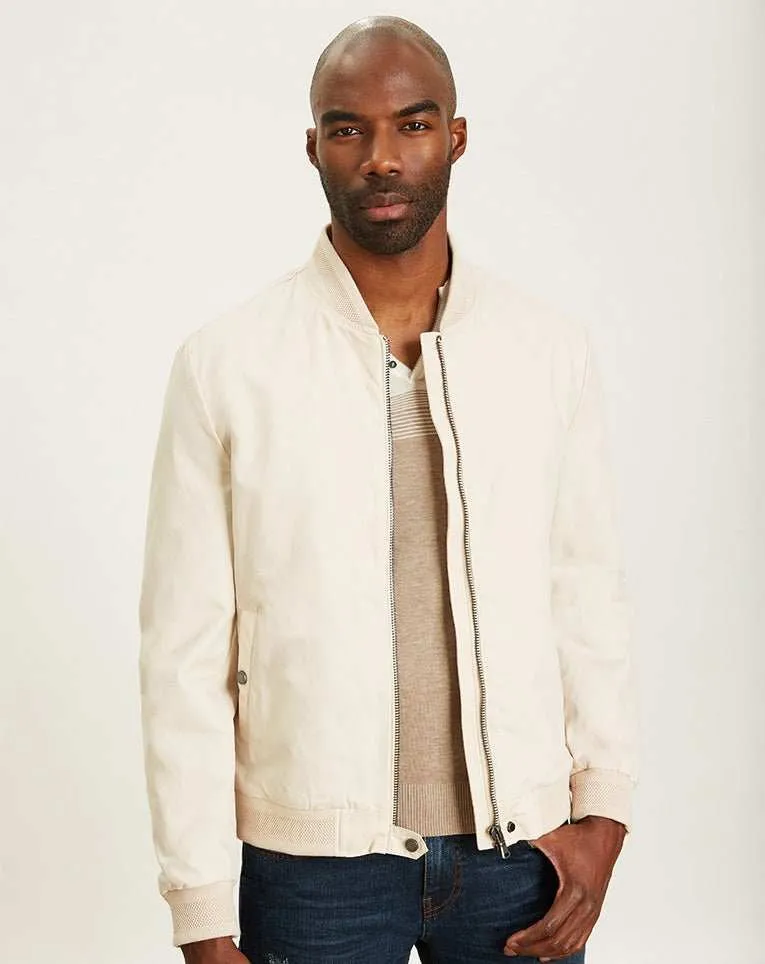 BLOUSON BOMBER LÉGER BEIGE