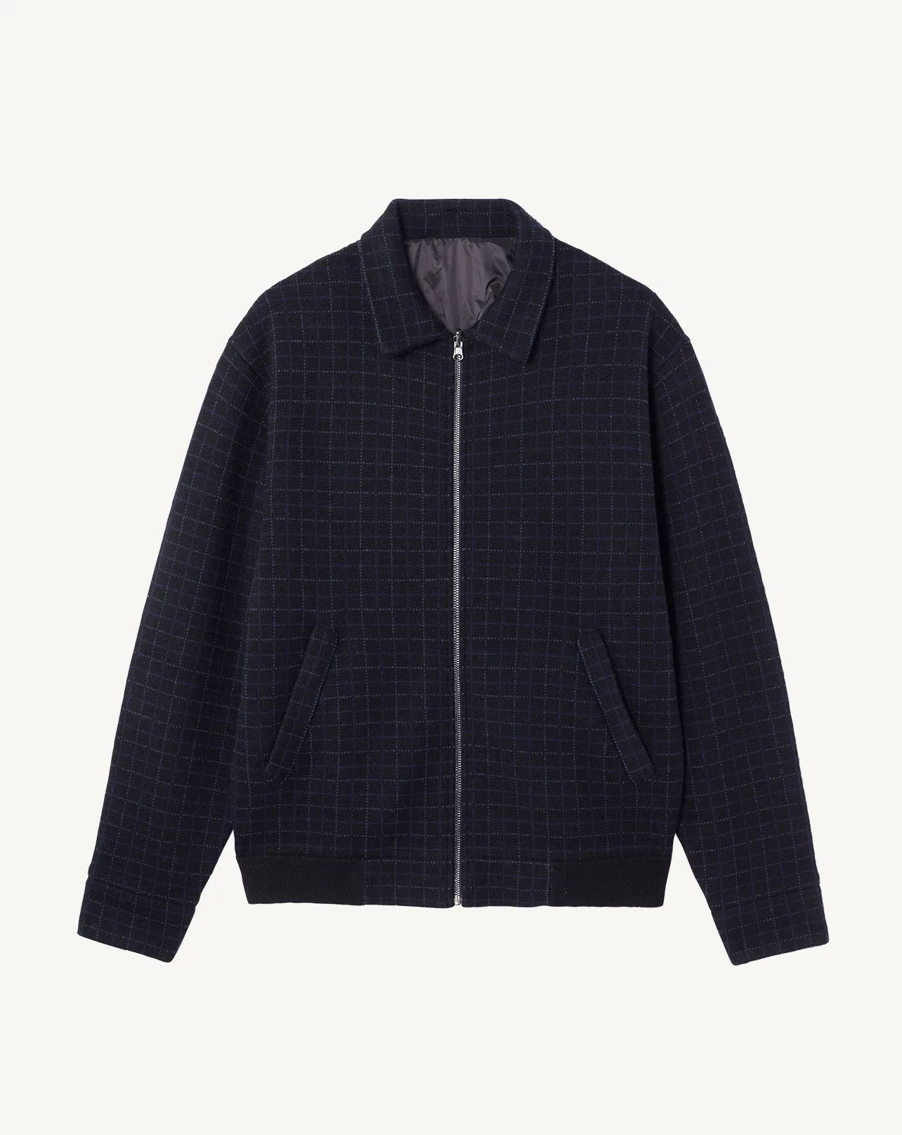 Bomber zippé tartan