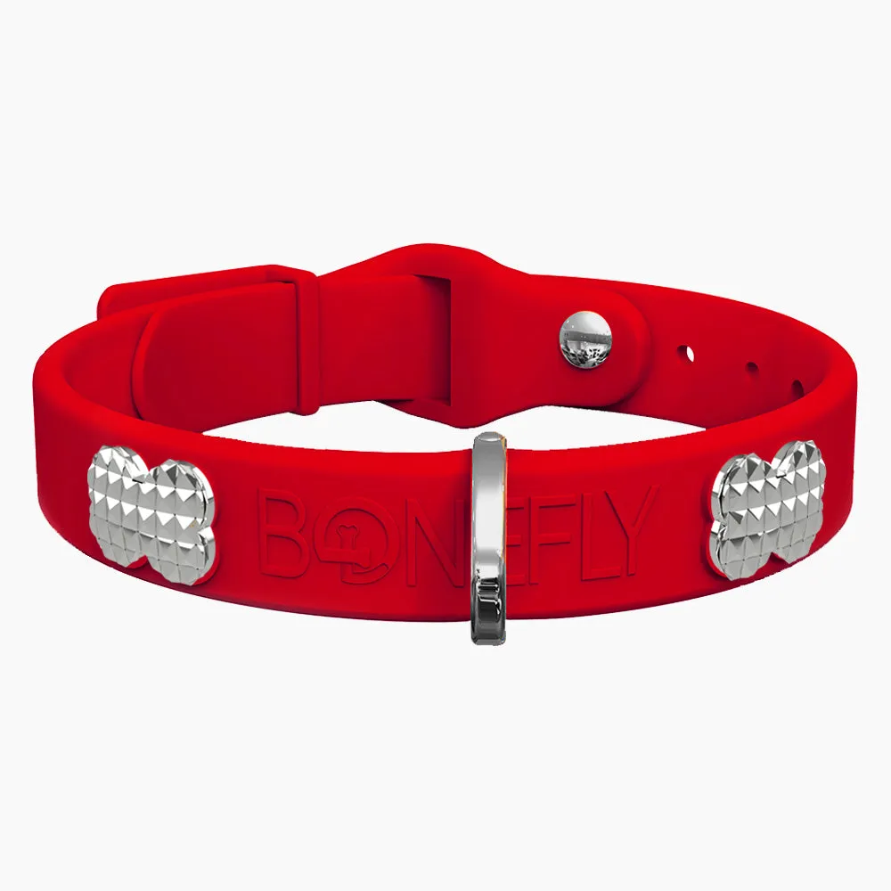 Boneflex  Signature Spike Silver Collar