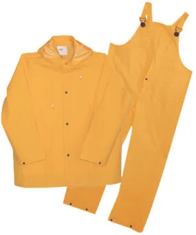 Boss Yellow PVC-Coated Polyester Rain Suit XL - Total Qty: 1