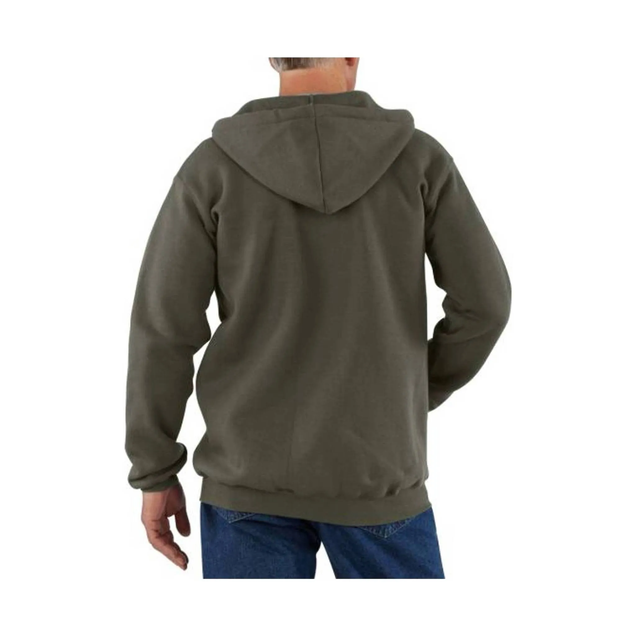 Carhartt Men's Midweight Hooded Zip-Front Sweatshirt - Moss