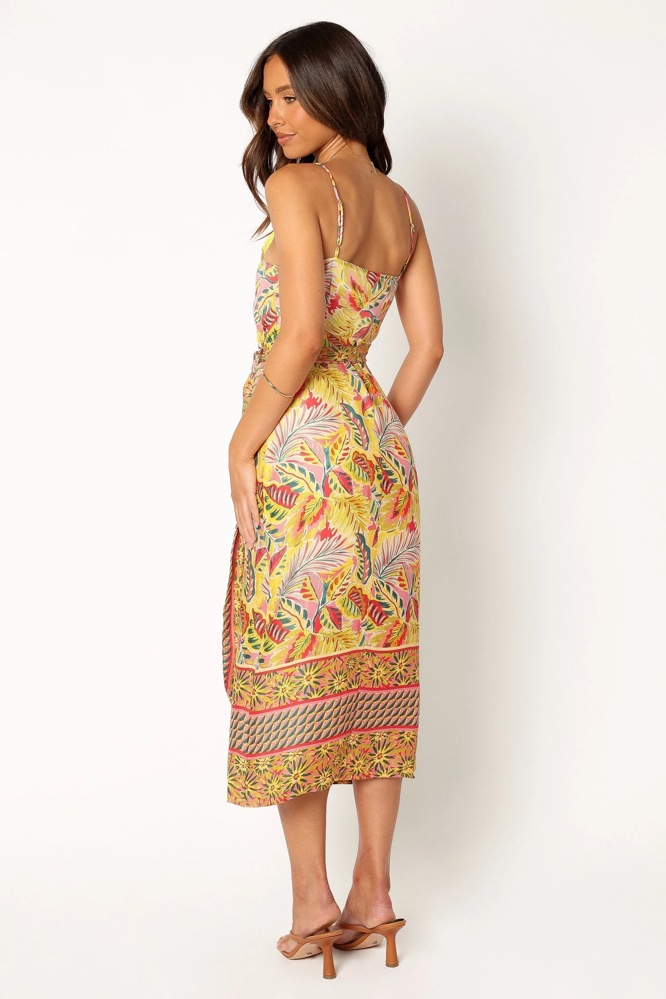 Clement Wrap Midi Dress - Tropical