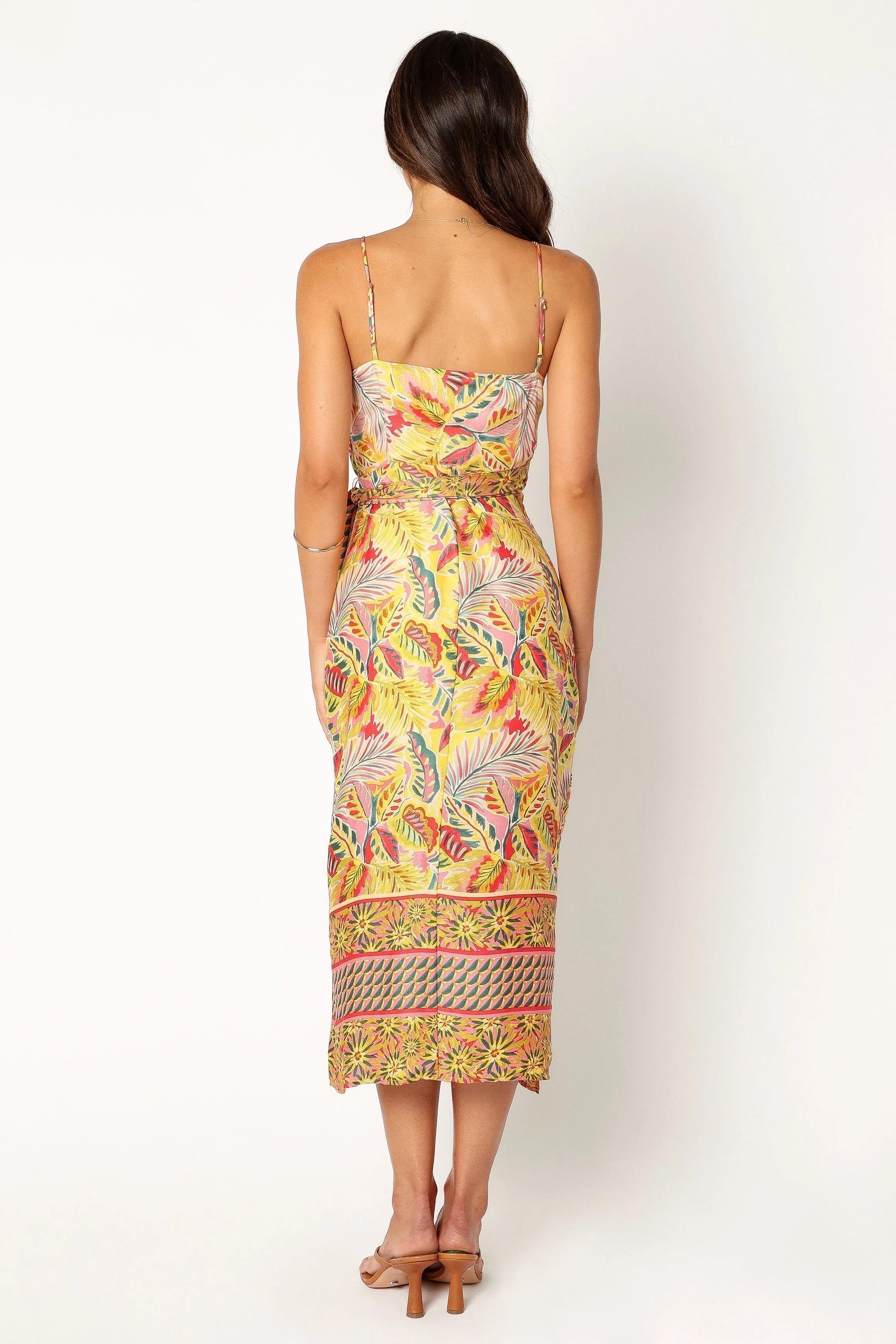 Clement Wrap Midi Dress - Tropical