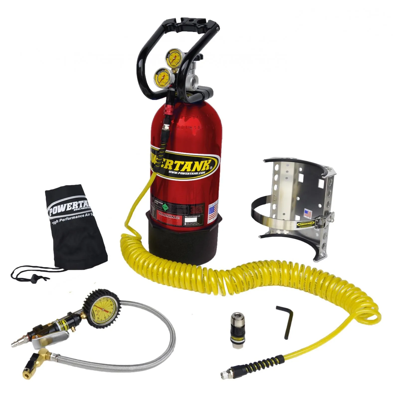 CO2 Tank 10 LB Package B System W/Power Flow II 400 PSI Power Tank