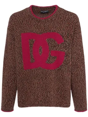 Dolce&amp;Gabbana   Logo intarsia wool sweater 