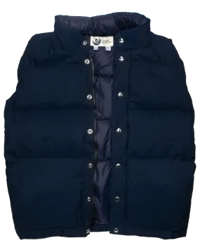 Down Italian Vest - Navy