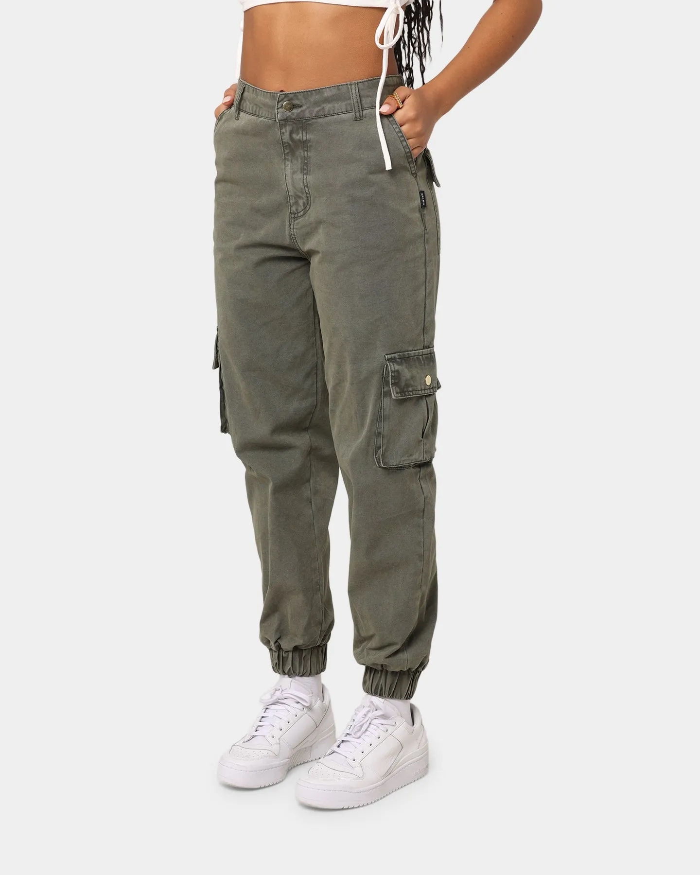 EN.ES Washed Cargo Pants Washed Khaki