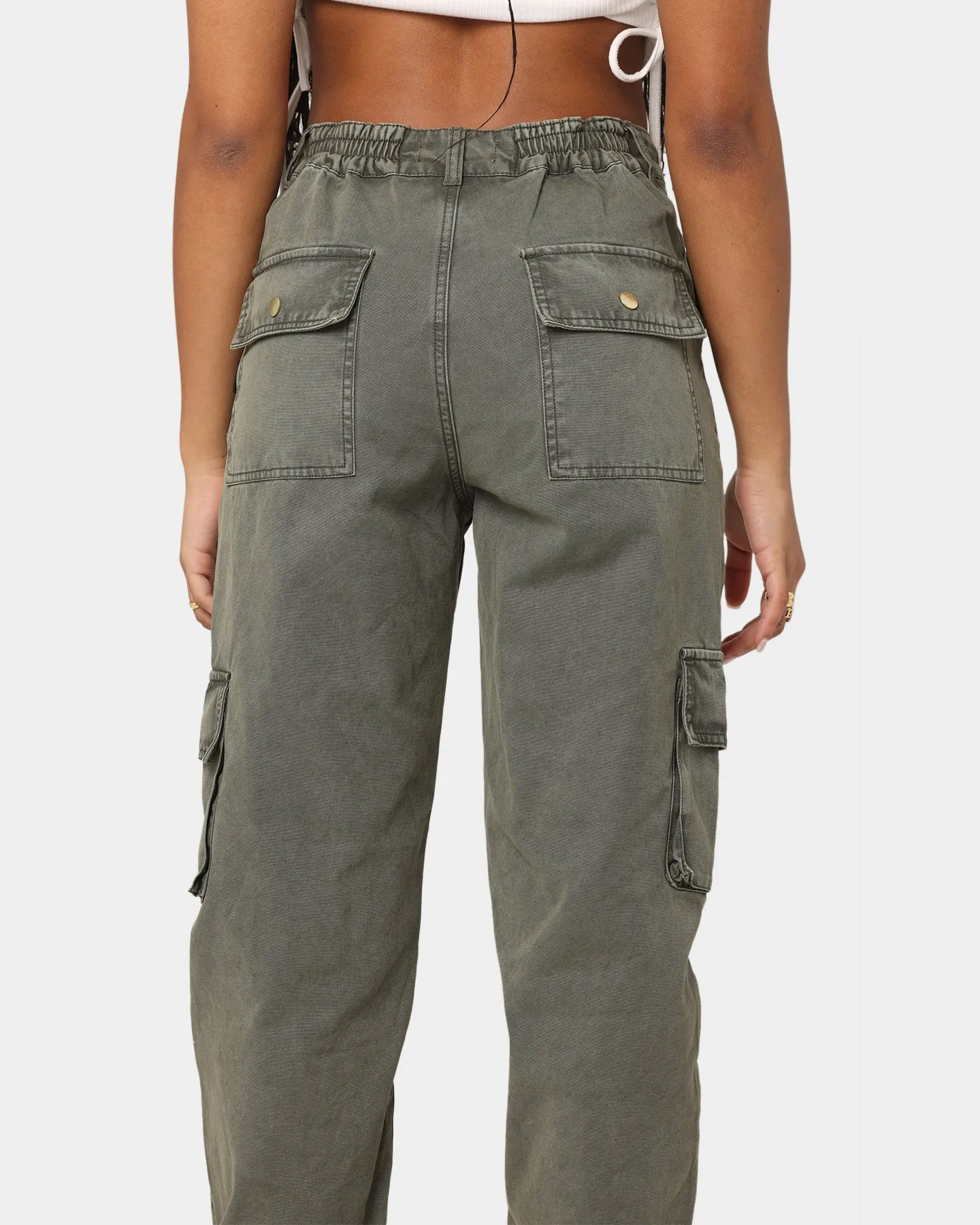 EN.ES Washed Cargo Pants Washed Khaki