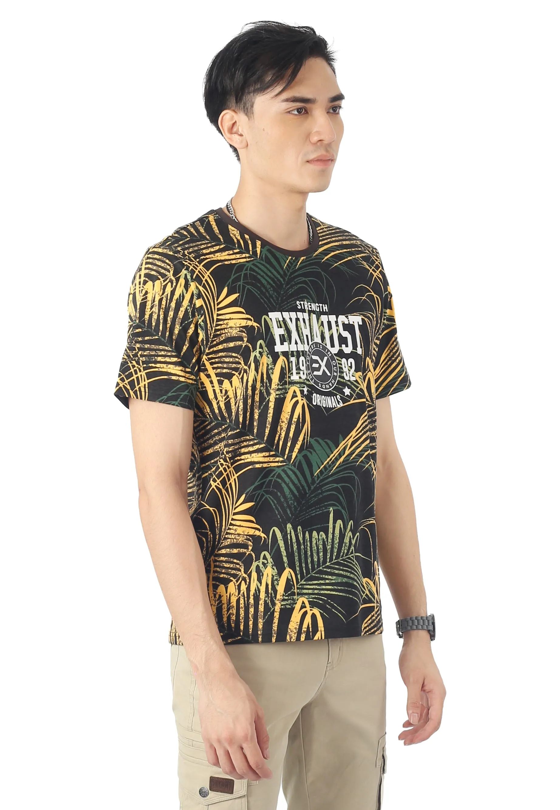 EXHAUST ROUND NECK T SHIRT [FREE CUT] 1683