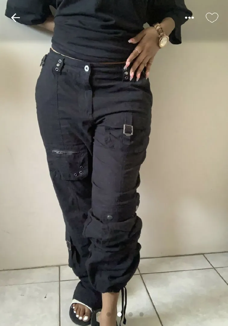 Factorie Black Cargo Pants