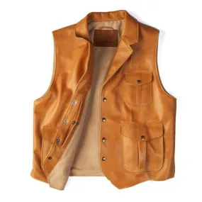 FASHION VINTAGE WESTERN LEATHER VEST