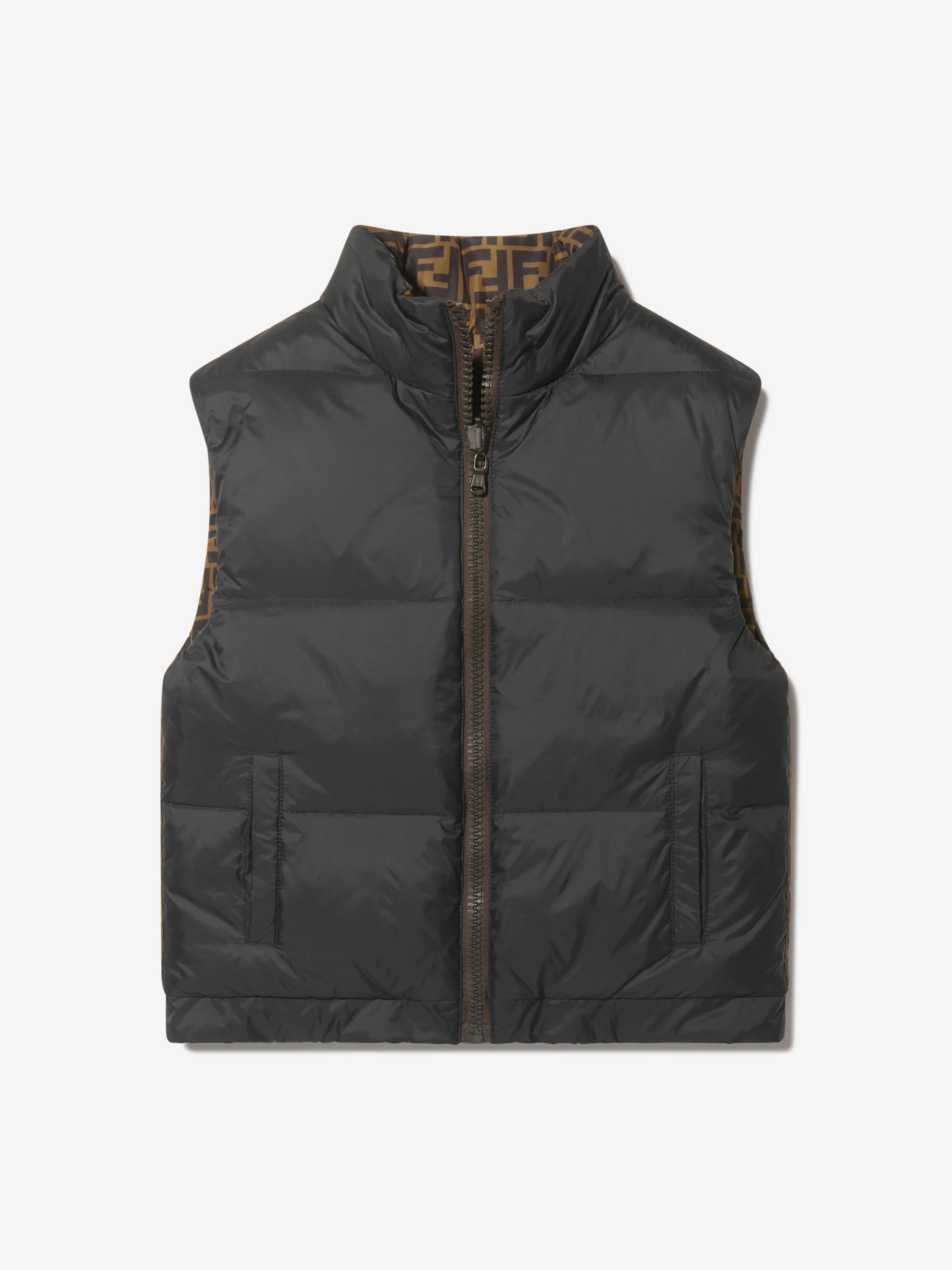 Fendi Kids Down Padded Reversible Gilet