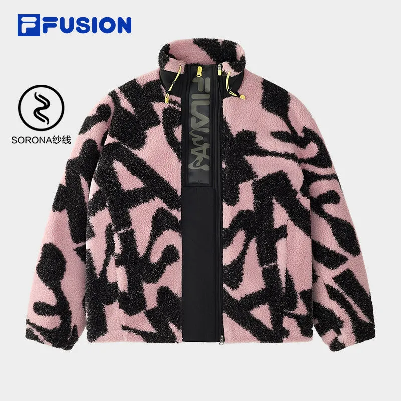 FILA FUSION CROSS OVER FILA FUSION X P.A.M DOWN TO EARTH Unisex Knit Jacket (Pink)