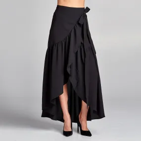 Frilled Wrap Skirt