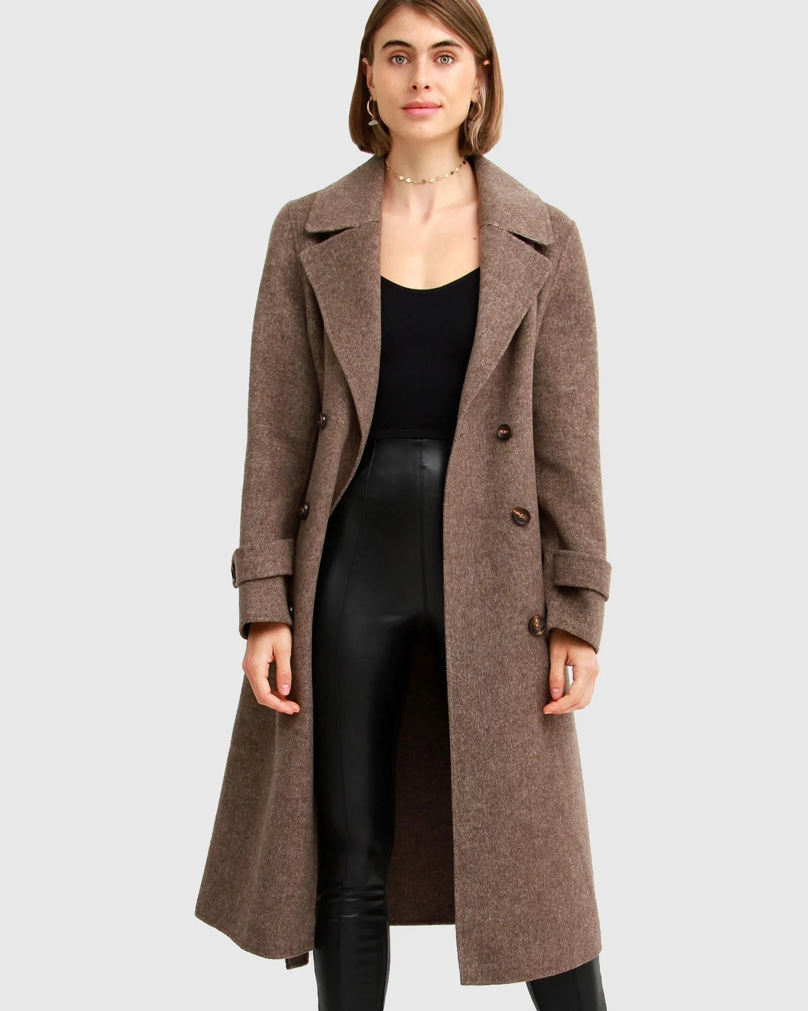 Front Runner Belted Coat - Walnut