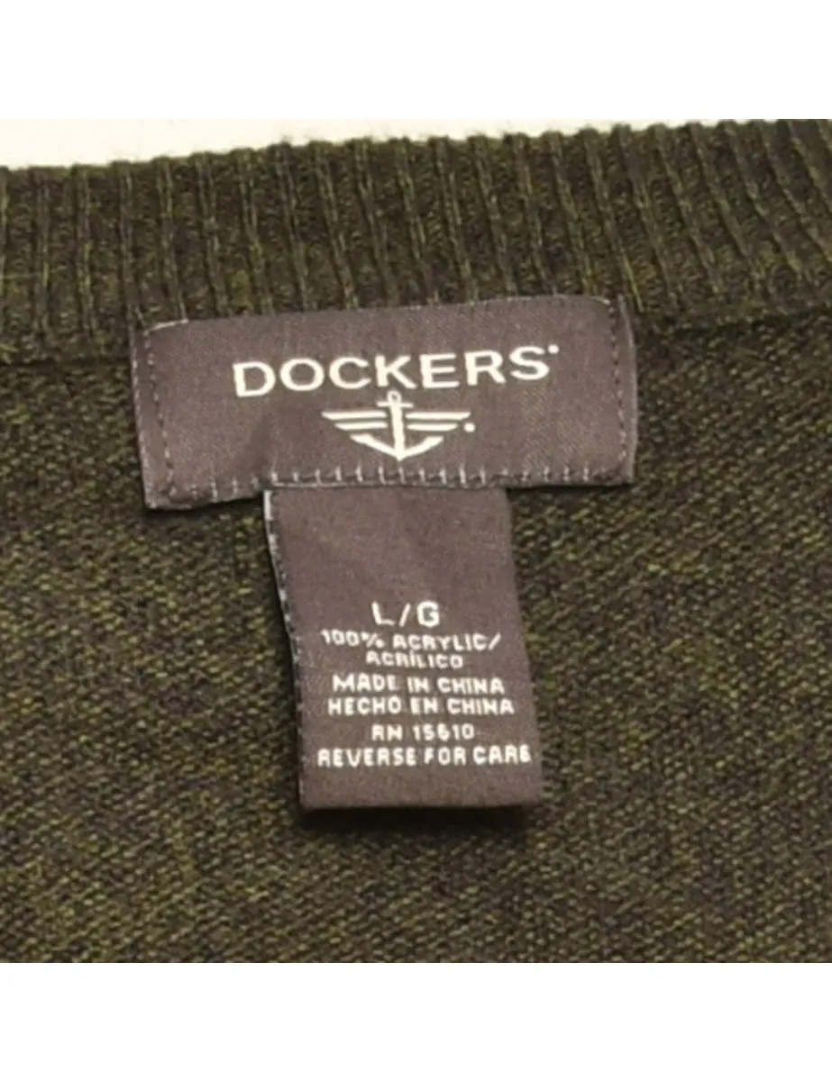 Green Dockers Argyle Jumper - L