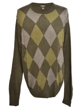 Green Dockers Argyle Jumper - L