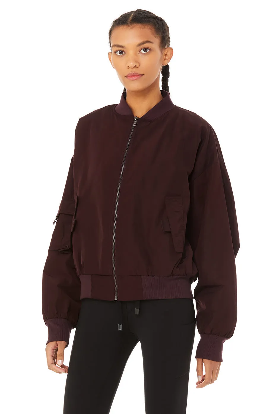 It Girl Bomber - Oxblood