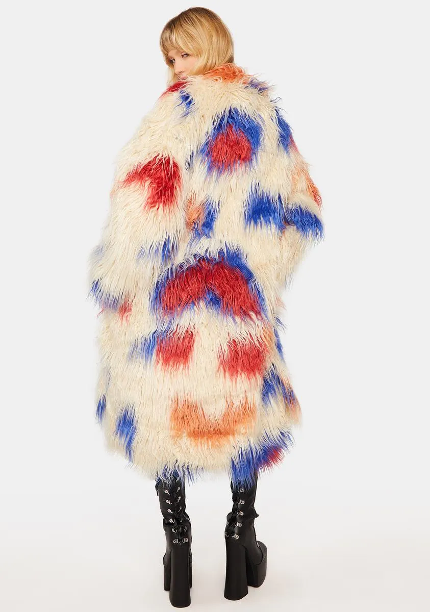 Kat Multi Faux Fur Coat