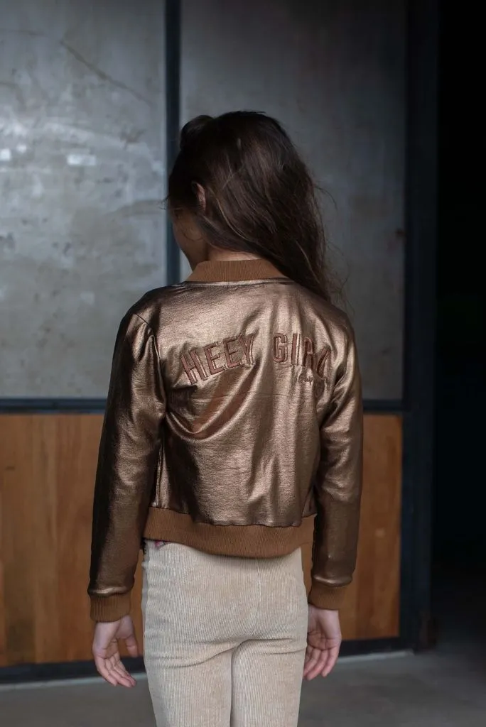 Kemi Bomber Jacket in Bronze