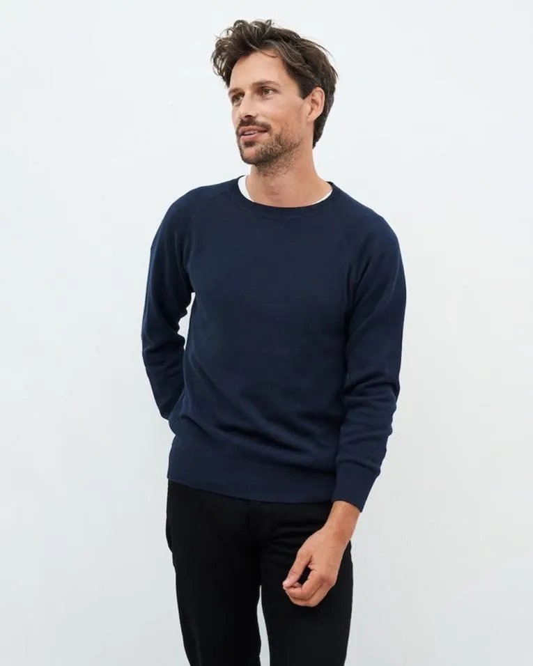 KUYICHI Noel crewneck jumper dark navy men