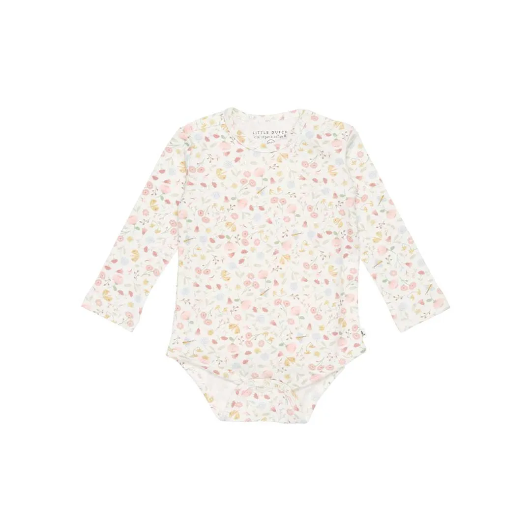 Little Dutch Long Sleeve Bodysuit - Flowers   Butterflies