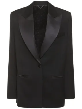 Magda Butrym   Wool crepe single breasted jacket 