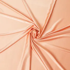 Melon Orange plain pure crepe satin fabric-D7549