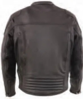 Men’s Vented Scooter Jacket W/ Cool Tec® Leather & Side Stretch