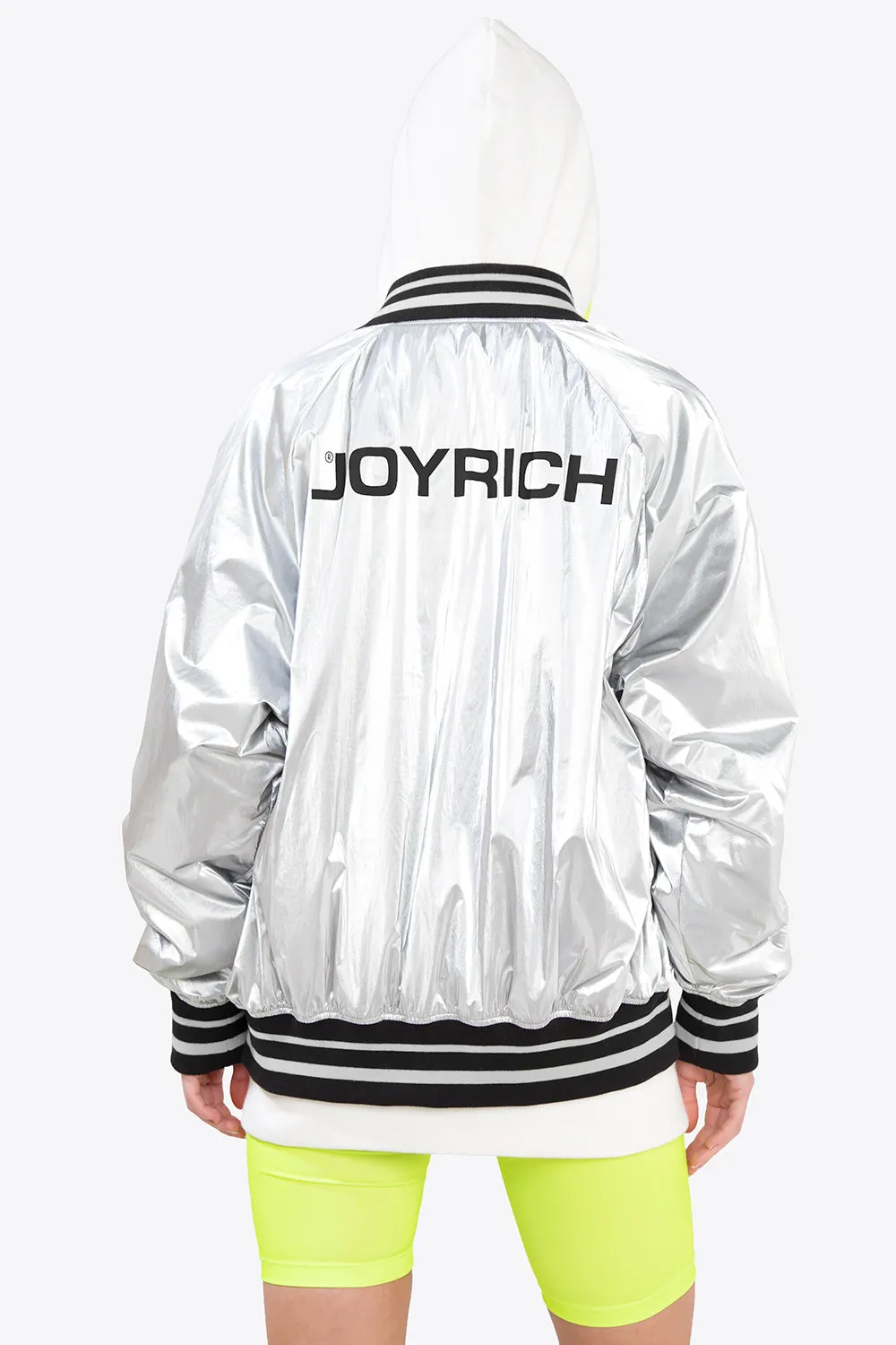 Metallic Logo Jacket / Silver