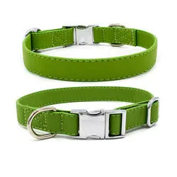 PAWS ASIA Suppliers Quality Thick Microfiber Leather Luxury Dog Collar With Metal Buckle