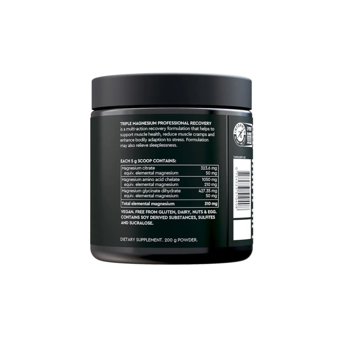 Pillar Performance Triple Magnesium Professional Pineapple Coconut Recovery 200g