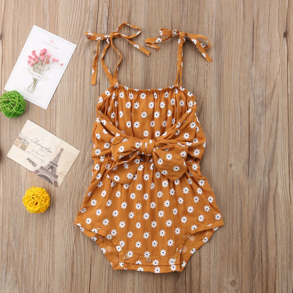 Polka Dot Bow Romper