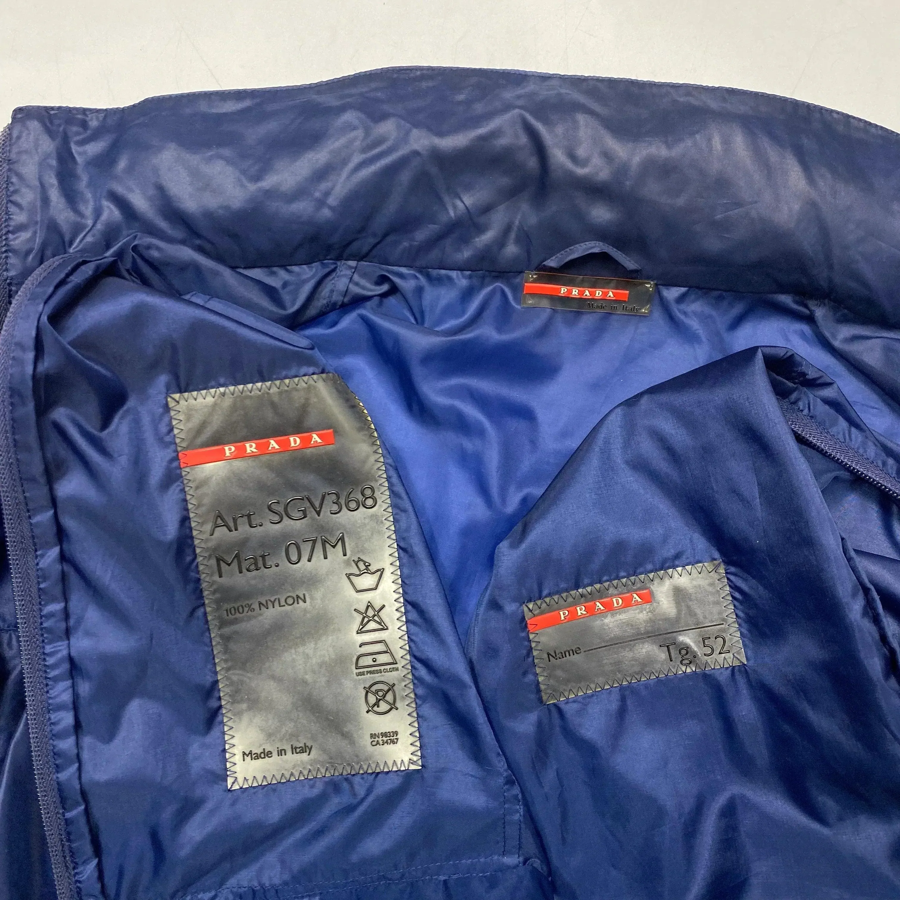 Prada Sport SS00 Convertible Nylon Reflective Jacket - L/XL